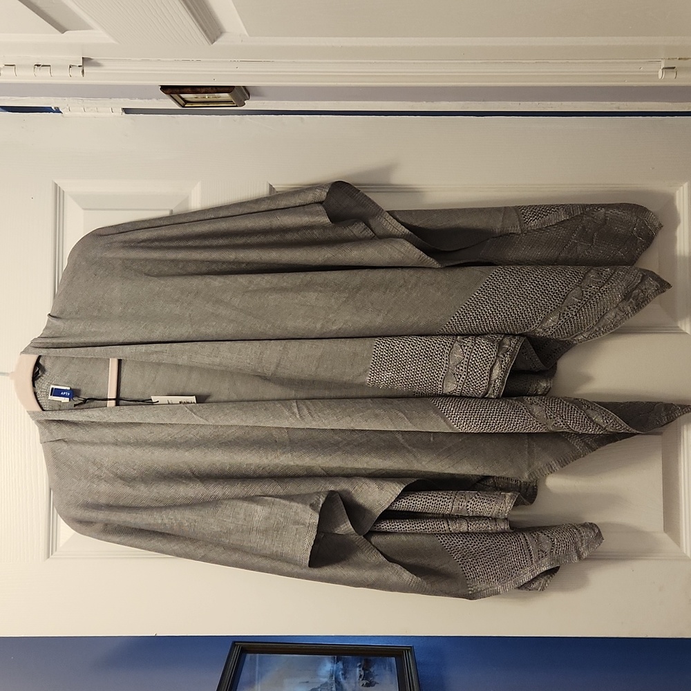 ATP 9 grey lightweight knit wrap